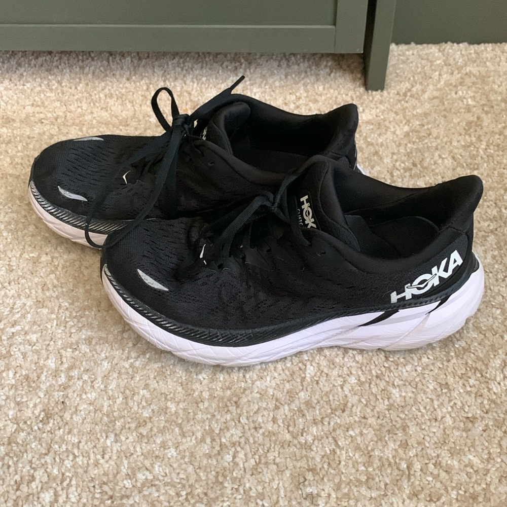 Hoka Black and White Women's Sneakers